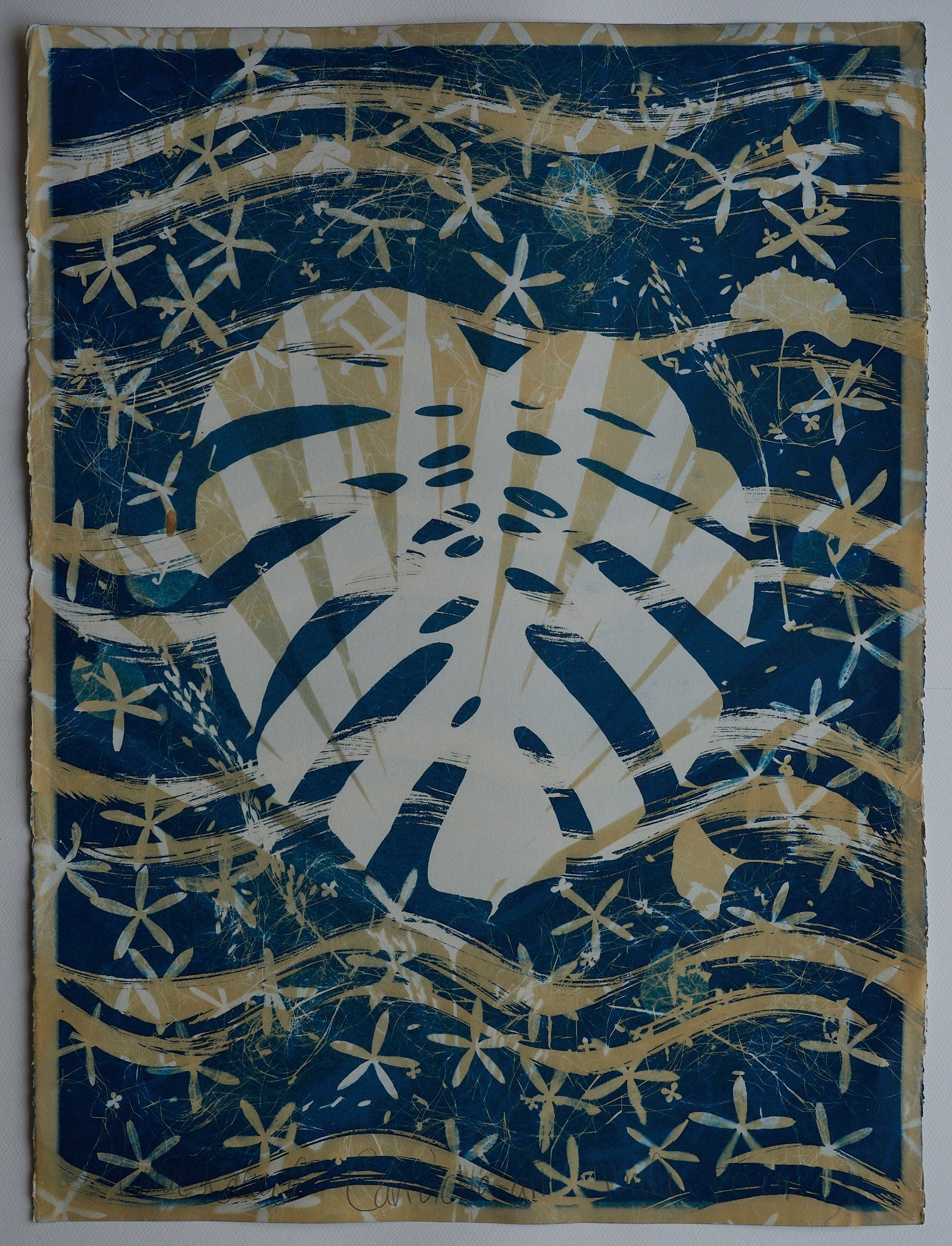 Original Cyanotype on Paper 22 x 30"